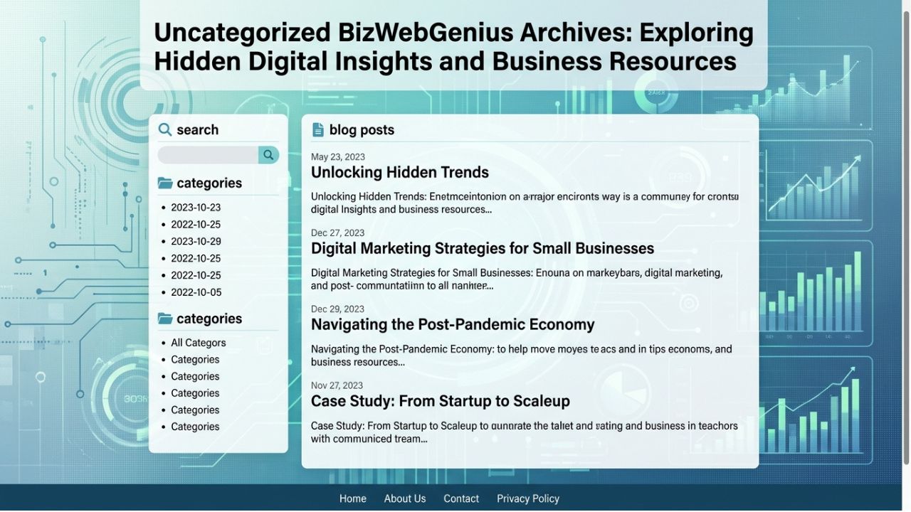 Uncategorized BizWebGenius Archives: Exploring Hidden Digital Insights and Business Resources