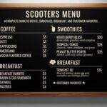 Scooters Menu