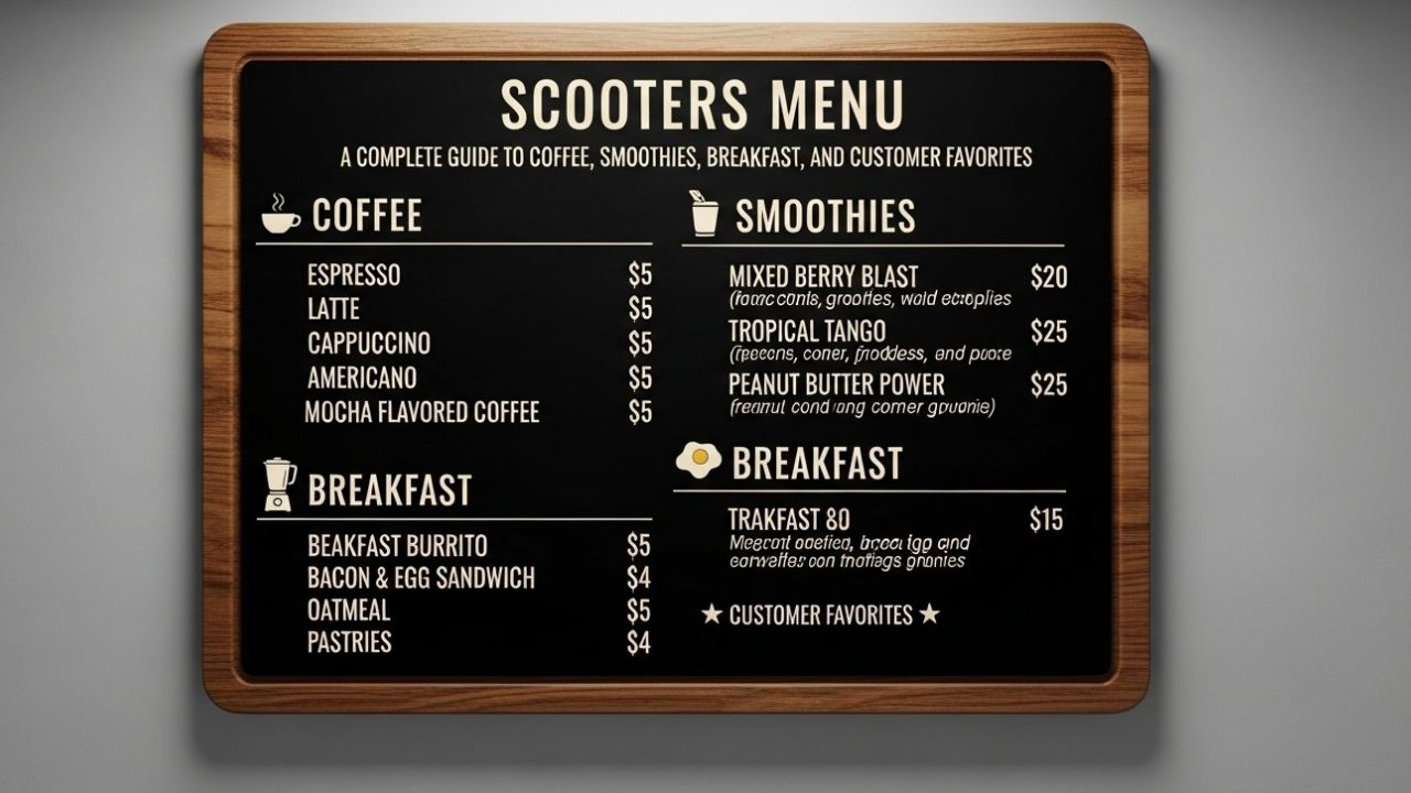 Scooters Menu: A Complete Guide to Coffee, Smoothies, Breakfast, and Customer Favorites
