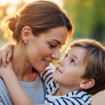 mom and son